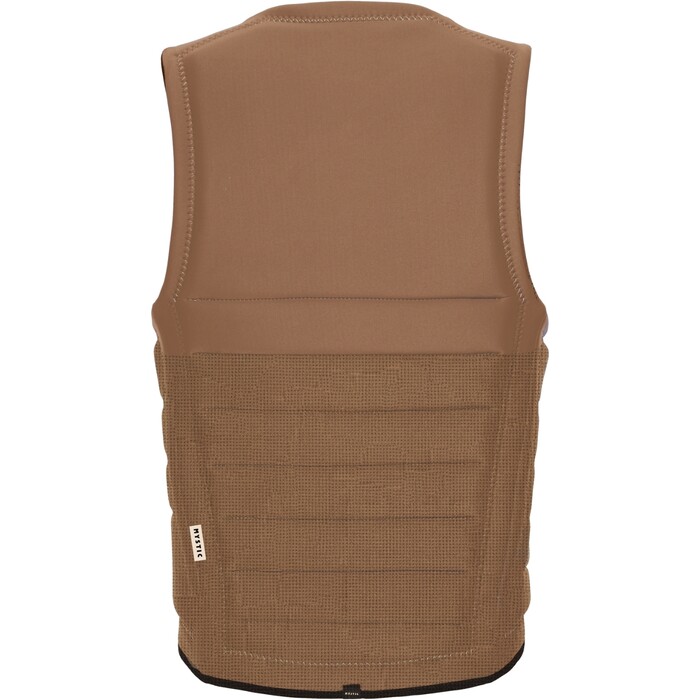 2024 Mystic The Dom Front Zip Wake Impact Vest 35005.240237 - Slate Brown